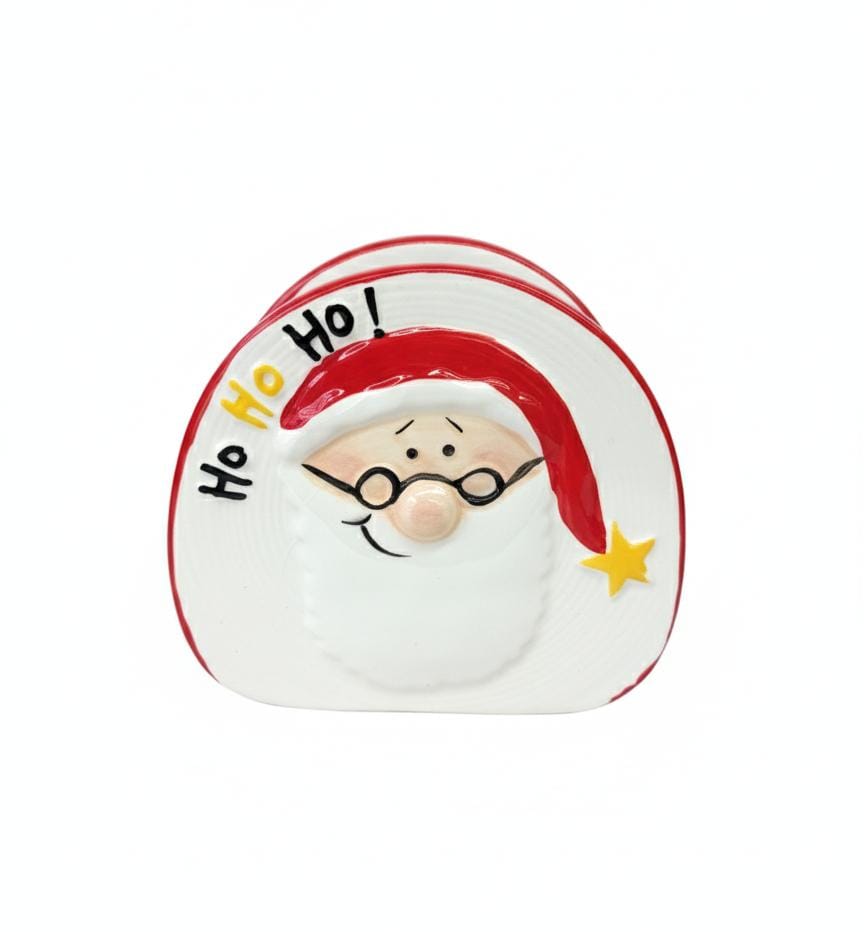 AKDC Red Ceramic Napkin Holder – Santa Design for Festive Table Décor - Al Kabayel Discount CentreAKDC Red Ceramic Napkin Holder – Santa Design for Festive Table DécorHome Décor AccentsAKDCAl Kabayel Discount Centre