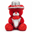 AKDC Red Color Teddy Bear Soft Plush Toy with Decorative Flower Bouquet – 40 cm Gift Stuffed Animal - Al Kabayel Discount CentreAKDC Red Color Teddy Bear Soft Plush Toy with Decorative Flower Bouquet – 40 cm Gift Stuffed AnimalToysAKDCAl Kabayel Discount Centre