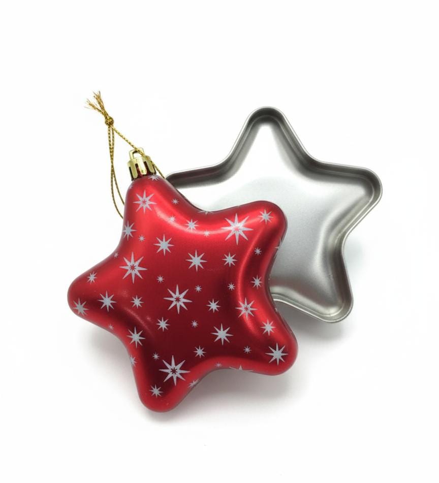 AKDC Red Star - Shaped Hanging Candy Box 12 cm – Festive Xmas Tree Ornament & Sweet Treat Container - Al Kabayel Discount CentreAKDC Red Star - Shaped Hanging Candy Box 12 cm – Festive Xmas Tree Ornament & Sweet Treat ContainerHome Décor AccentsAKDCAl Kabayel Discount Centre
