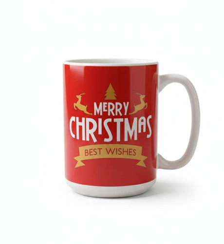 AKDC Red & White Ceramic Christmas Mug 650 ml – Merry Christmas & Best Wishes Text Design - Al Kabayel Discount CentreAKDC Red & White Ceramic Christmas Mug 650 ml – Merry Christmas & Best Wishes Text DesignMugsAKDCAl Kabayel Discount Centre