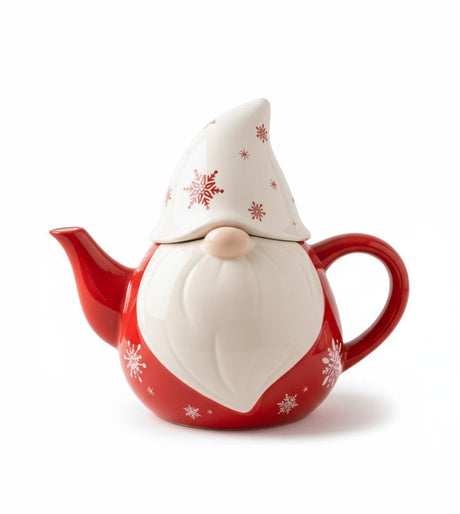 AKDC Red & White Ceramic Christmas Teapot 600 ml – Santa Shape Festive Serving Pot - Al Kabayel Discount CentreAKDC Red & White Ceramic Christmas Teapot 600 ml – Santa Shape Festive Serving PotTea/Coffee PotsAKDCAl Kabayel Discount Centre