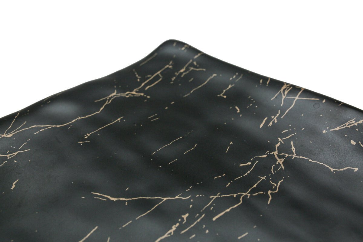 AKDC - Rk Melamine Square Platter Rkm027 Black and Golden Strips - Al Kabayel Discount CentreAKDC - Rk Melamine Square Platter Rkm027 Black and Golden StripsPlatesAKDCAl Kabayel Discount Centre