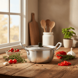 AKDC Round Aluminium Pot with Lid 14cm - Al Kabayel Discount CentreAKDC Round Aluminium Pot with Lid 14cmCasseroles & Stock PotsAKDCAl Kabayel Discount Centre