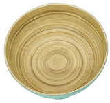 AKDC Round Bamboo Footed Bowl 25cm*22cm, Turquoise - Al Kabayel Discount CentreAKDC Round Bamboo Footed Bowl 25cm*22cm, TurquoiseBowlsAKDCAl Kabayel Discount Centre