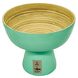 AKDC Round Bamboo Footed Bowl 25cm*22cm, Turquoise - Al Kabayel Discount CentreAKDC Round Bamboo Footed Bowl 25cm*22cm, TurquoiseBowlsAKDCAl Kabayel Discount Centre