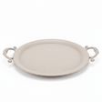AKDC Round Beige Metal Serving Tray with Handles – Modern Decorative Serving Tray 30 cm - Al Kabayel Discount CentreAKDC Round Beige Metal Serving Tray with Handles – Modern Decorative Serving Tray 30 cmServing TraysAKDCAl Kabayel Discount Centre