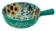 AKDC Round Ceramic Bowl with Handle 15.5cm*5.5cm, Teal and Multicolour Floral Designs - Al Kabayel Discount CentreAKDC Round Ceramic Bowl with Handle 15.5cm*5.5cm, Teal and Multicolour Floral DesignsBowlsAKDCAl Kabayel Discount Centre