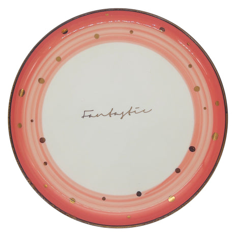 AKDC Round Ceramic Dinner Plate 25cm, Pink and Gold - Al Kabayel Discount CentreAKDC Round Ceramic Dinner Plate 25cm, Pink and GoldPlatesAKDCAl Kabayel Discount Centre
