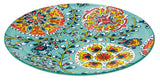 AKDC Round Ceramic Plate 27cm*3cm, Teal and Multicolour Floral Designs - Al Kabayel Discount CentreAKDC Round Ceramic Plate 27cm*3cm, Teal and Multicolour Floral DesignsPlatesAKDCAl Kabayel Discount Centre