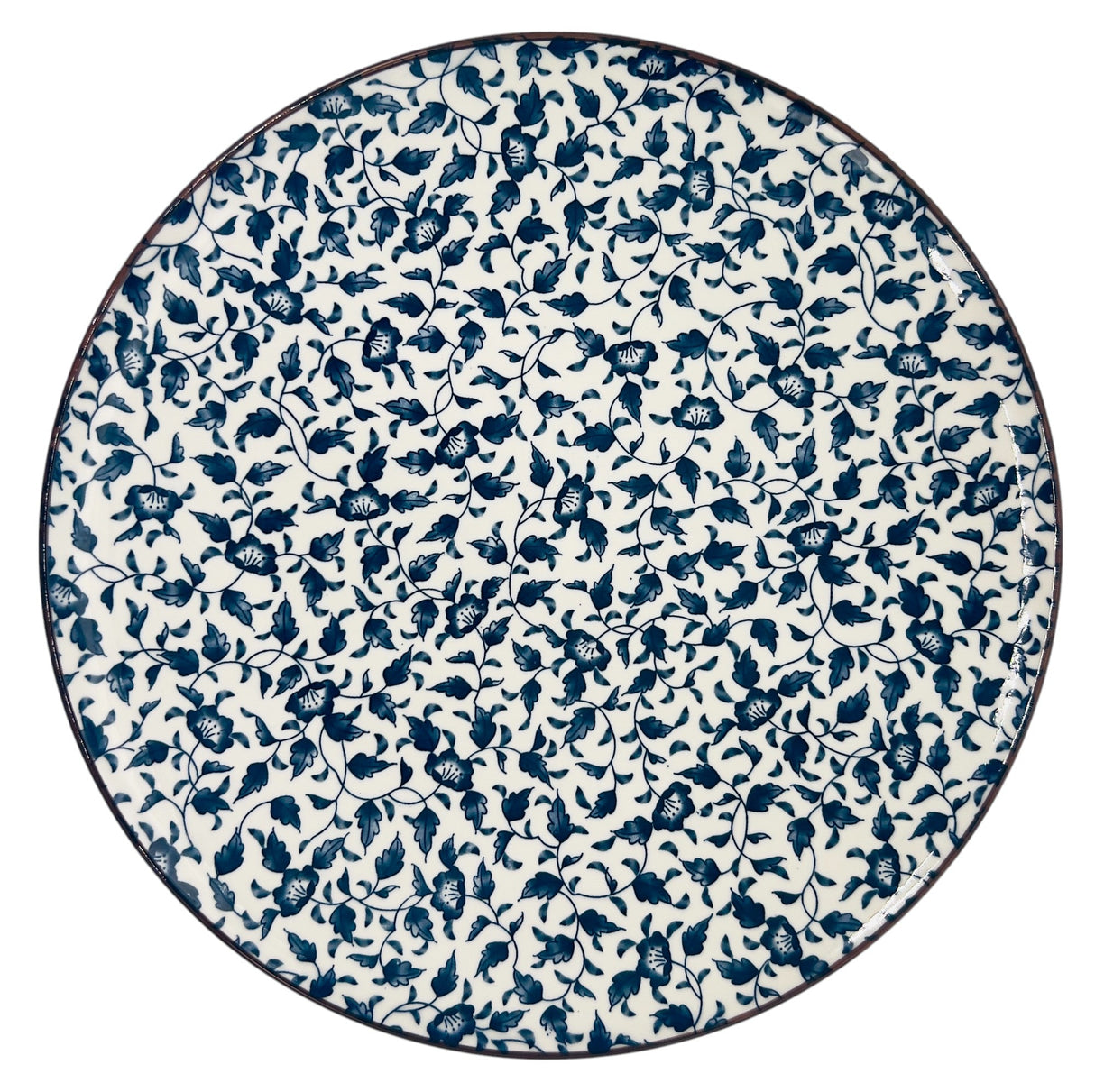 AKDC Round Ceramic Plate 27cm*3cm, White and Blue Floral Designs - Al Kabayel Discount CentreAKDC Round Ceramic Plate 27cm*3cm, White and Blue Floral DesignsPlatesAKDCAl Kabayel Discount Centre