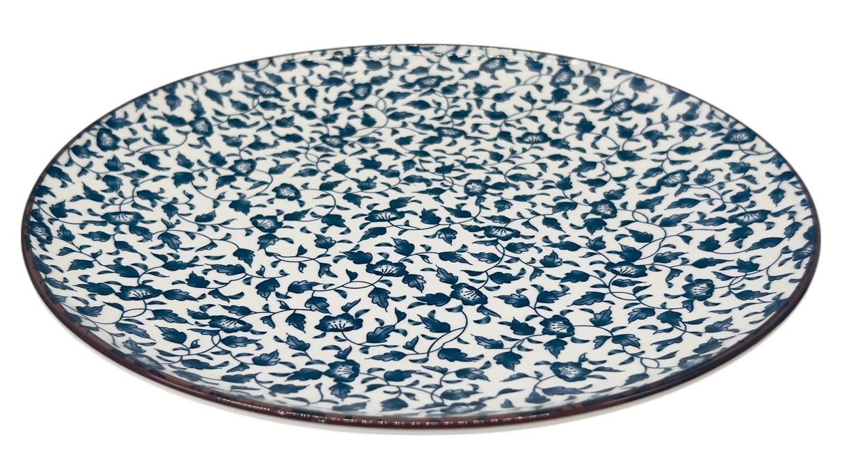AKDC Round Ceramic Plate 27cm*3cm, White and Blue Floral Designs - Al Kabayel Discount CentreAKDC Round Ceramic Plate 27cm*3cm, White and Blue Floral DesignsPlatesAKDCAl Kabayel Discount Centre
