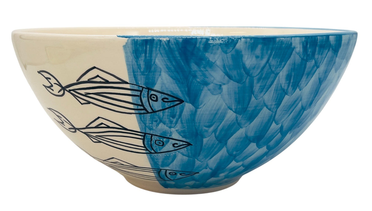 AKDC Round Ceramic Salad Bowl 30cm*14cm, Sardine Blue - Al Kabayel Discount CentreAKDC Round Ceramic Salad Bowl 30cm*14cm, Sardine BlueBowlsAKDCAl Kabayel Discount Centre