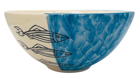 AKDC Round Ceramic Salad Bowl 30cm*14cm, Sardine Blue - Al Kabayel Discount CentreAKDC Round Ceramic Salad Bowl 30cm*14cm, Sardine BlueBowlsAKDCAl Kabayel Discount Centre