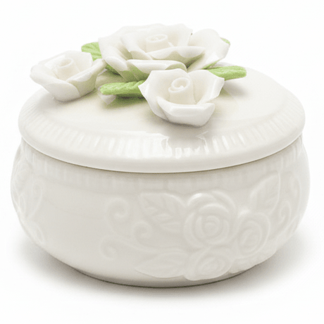 AKDC round ceramic sugar pot with floral lid decorative kitchen storage jar luxury tableware gift item 8cm - Al Kabayel Discount CentreAKDC round ceramic sugar pot with floral lid decorative kitchen storage jar luxury tableware gift item 8cmJars & Food SaversAKDCAl Kabayel Discount Centre