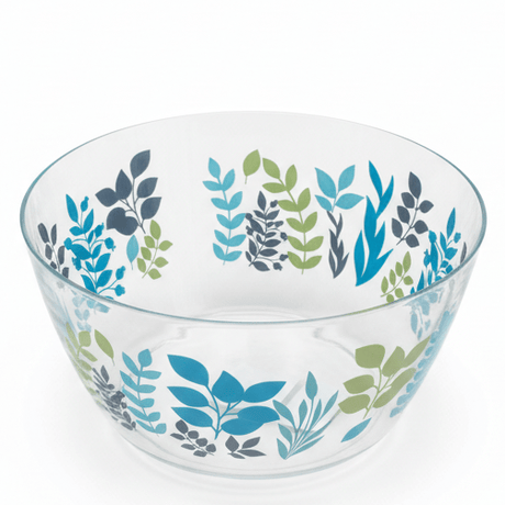 AKDC Round Clear Acrylic Salad Bowl with Floral Design for Serving Salads, Fruits and Snacks – Elegant Dining Presentation 23 × 12 cm - Al Kabayel Discount CentreAKDC Round Clear Acrylic Salad Bowl with Floral Design for Serving Salads, Fruits and Snacks – Elegant Dining Presentation 23 × 12 cmBowlsAKDCAl Kabayel Discount Centre
