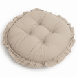 AKDC Round Cotton Linen Blend Beige Chair Cushion Soft Durable Seat Pad for Dining Chairs and Stools 35 cm - Al Kabayel Discount CentreAKDC Round Cotton Linen Blend Beige Chair Cushion Soft Durable Seat Pad for Dining Chairs and Stools 35 cmFloor Pillows & CushionsAKDCAl Kabayel Discount Centre