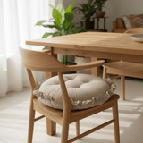 AKDC Round Cotton Linen Blend Beige Chair Cushion Soft Durable Seat Pad for Dining Chairs and Stools 35 cm - Al Kabayel Discount CentreAKDC Round Cotton Linen Blend Beige Chair Cushion Soft Durable Seat Pad for Dining Chairs and Stools 35 cmFloor Pillows & CushionsAKDCAl Kabayel Discount Centre
