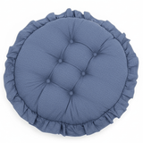 AKDC Round Cotton Linen Blend Denim Blue Seat Cushion Breathable Comfortable Chair Pad for Home Seating 35 cm - Al Kabayel Discount CentreAKDC Round Cotton Linen Blend Denim Blue Seat Cushion Breathable Comfortable Chair Pad for Home Seating 35 cmFloor Pillows & CushionsAKDCAl Kabayel Discount Centre