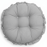 AKDC Round Cotton Linen Blend Light Heather Grey Cushion Soft Neutral Chair Pad for Home and Office Seating 35 cm - Al Kabayel Discount CentreAKDC Round Cotton Linen Blend Light Heather Grey Cushion Soft Neutral Chair Pad for Home and Office Seating 35 cmFloor Pillows & CushionsAKDCAl Kabayel Discount Centre