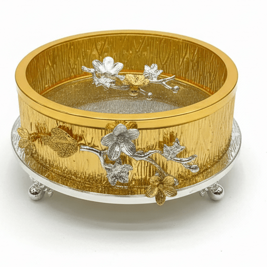AKDC Round Decorative Candy Box Metal with Glass Cover – Premium Treat Display Jar 20 cm - Al Kabayel Discount CentreAKDC Round Decorative Candy Box Metal with Glass Cover – Premium Treat Display Jar 20 cmJars & Food SaversAKDCAl Kabayel Discount Centre
