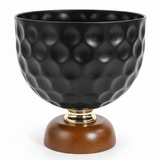 AKDC Round Decorative Metal Fruit Bowl with Solid Wooden Base – Modern Black and Natural Wood Finish Fruit Basket for Dining Table and Kitchen Counter, Size 20 × 20 cm - Al Kabayel Discount CentreAKDC Round Decorative Metal Fruit Bowl with Solid Wooden Base – Modern Black and Natural Wood Finish Fruit Basket for Dining Table and Kitchen Counter, Size 20 × 20 cmBowlsAKDCAl Kabayel Discount Centre