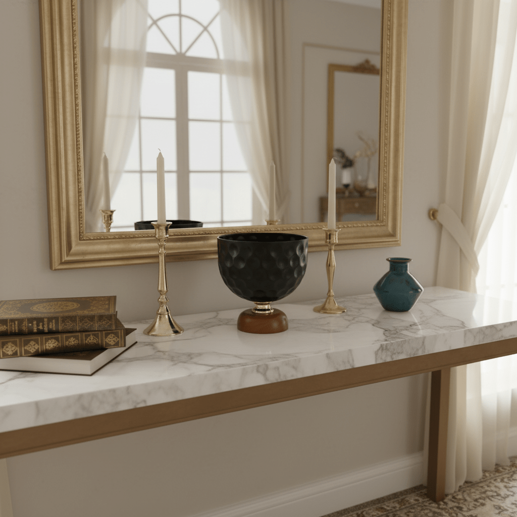 AKDC Round Decorative Metal Fruit Bowl with Solid Wooden Base – Modern Black and Natural Wood Finish Fruit Basket for Dining Table and Kitchen Counter, Size 20 × 20 cm - Al Kabayel Discount CentreAKDC Round Decorative Metal Fruit Bowl with Solid Wooden Base – Modern Black and Natural Wood Finish Fruit Basket for Dining Table and Kitchen Counter, Size 20 × 20 cmBowlsAKDCAl Kabayel Discount Centre