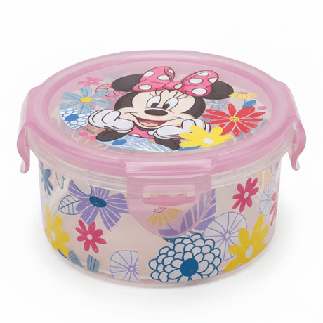 AKDC Round Food Storage Container – 270 ml Clear Plastic Container with Mickey Mouse Print - Al Kabayel Discount CentreAKDC Round Food Storage Container – 270 ml Clear Plastic Container with Mickey Mouse PrintJars & Food SaversAKDCAl Kabayel Discount Centre