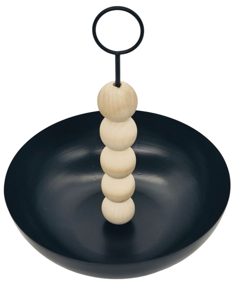 AKDC Round Fruit Bowl 24cm*28cm, Black/Beige - Al Kabayel Discount CentreAKDC Round Fruit Bowl 24cm*28cm, Black/BeigeBowlsAKDCAl Kabayel Discount Centre