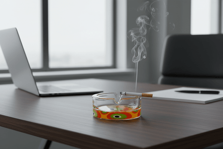 AKDC Round Glass Ashtray 10cm*4cm, Clear and Transparent - Al Kabayel Discount CentreAKDC Round Glass Ashtray 10cm*4cm, Clear and TransparentHome Décor AccentsAKDCAl Kabayel Discount Centre