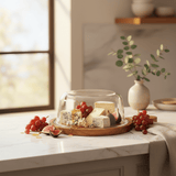 AKDC Round Glass Butter Dish with Wooden Base – Stylish Butter Storage Dish with Durable Wooden Base 17×7.5 cm - Al Kabayel Discount CentreAKDC Round Glass Butter Dish with Wooden Base – Stylish Butter Storage Dish with Durable Wooden Base 17×7.5 cmserving traysAKDCAl Kabayel Discount Centre