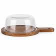 AKDC Round Glass Butter Dish with Wooden Base – Stylish Butter Storage Dish with Durable Wooden Base 17×7.5 cm - Al Kabayel Discount CentreAKDC Round Glass Butter Dish with Wooden Base – Stylish Butter Storage Dish with Durable Wooden Base 17×7.5 cmserving traysAKDCAl Kabayel Discount Centre