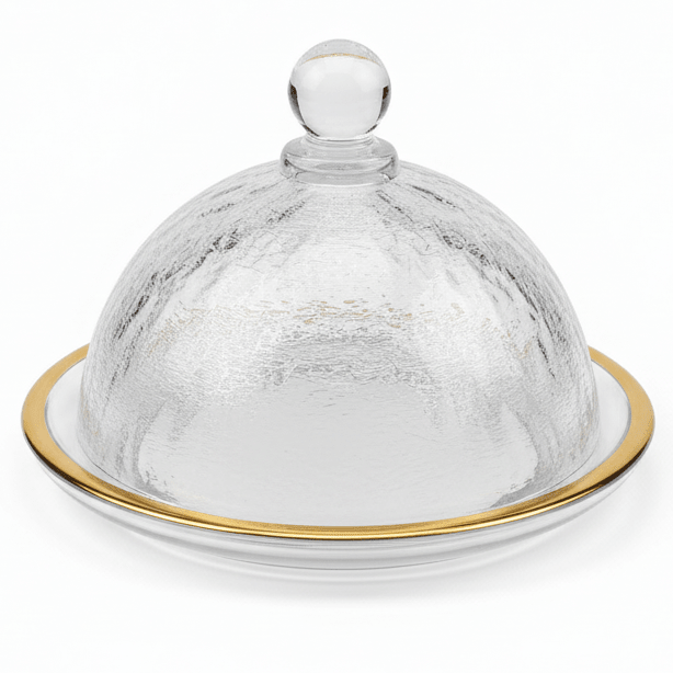 AKDC Round Glass Candy Plate with Lid Classic Covered Dessert Serving Dish 14 cm - Al Kabayel Discount CentreAKDC Round Glass Candy Plate with Lid Classic Covered Dessert Serving Dish 14 cmJars & Food SaversAKDCAl Kabayel Discount Centre