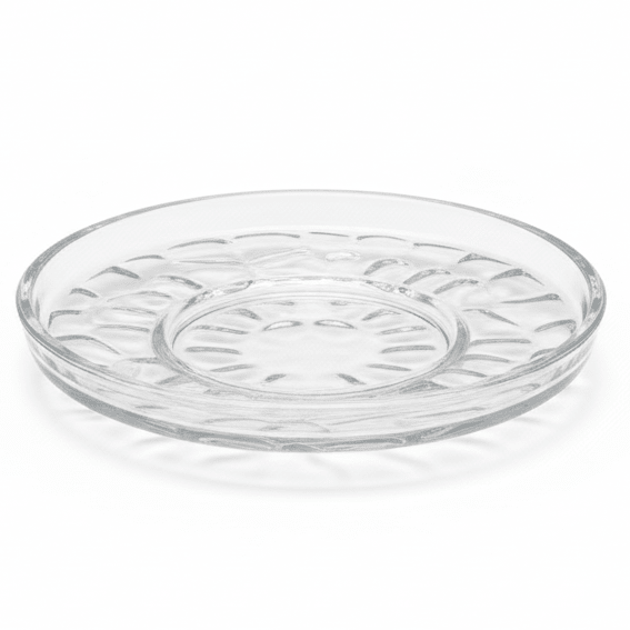AKDC Round Glass Saucer – Classic Saucer for Tea Cups, Coffee Cups & Serving 16 cm - Al Kabayel Discount CentreAKDC Round Glass Saucer – Classic Saucer for Tea Cups, Coffee Cups & Serving 16 cmserving traysAKDCAl Kabayel Discount Centre