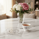 AKDC Round Glass Saucer – Classic Saucer for Tea Cups, Coffee Cups & Serving 16 cm - Al Kabayel Discount CentreAKDC Round Glass Saucer – Classic Saucer for Tea Cups, Coffee Cups & Serving 16 cmserving traysAKDCAl Kabayel Discount Centre