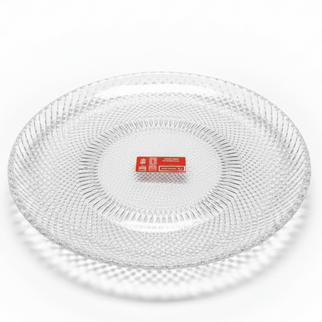 AKDC Round Glass Serving Plate – Classic Plate for Dining, Serving & Food Presentation 25 cm - Al Kabayel Discount CentreAKDC Round Glass Serving Plate – Classic Plate for Dining, Serving & Food Presentation 25 cmserving traysAKDCAl Kabayel Discount Centre