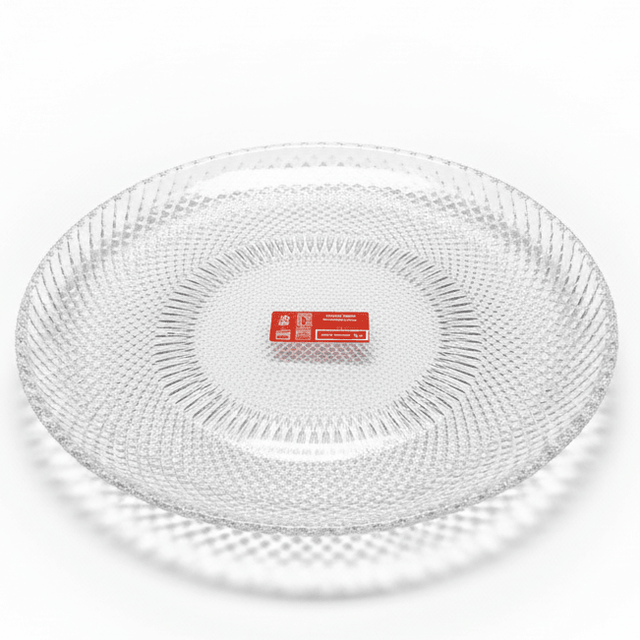 AKDC Round Glass Serving Plate – Classic Plate for Dining, Serving & Food Presentation 25 cm - Al Kabayel Discount CentreAKDC Round Glass Serving Plate – Classic Plate for Dining, Serving & Food Presentation 25 cmserving traysAKDCAl Kabayel Discount Centre