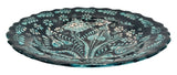 AKDC Round Handmade Plate 25cm, Black/Teal Floral Design - Al Kabayel Discount CentreAKDC Round Handmade Plate 25cm, Black/Teal Floral DesignPlatesAKDCAl Kabayel Discount Centre
