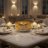 AKDC Round Luxury Candy Container Metal with Glass Lid – Stylish Serving & Storage Solution 25 cm - Al Kabayel Discount CentreAKDC Round Luxury Candy Container Metal with Glass Lid – Stylish Serving & Storage Solution 25 cmJars & Food SaversAKDCAl Kabayel Discount Centre
