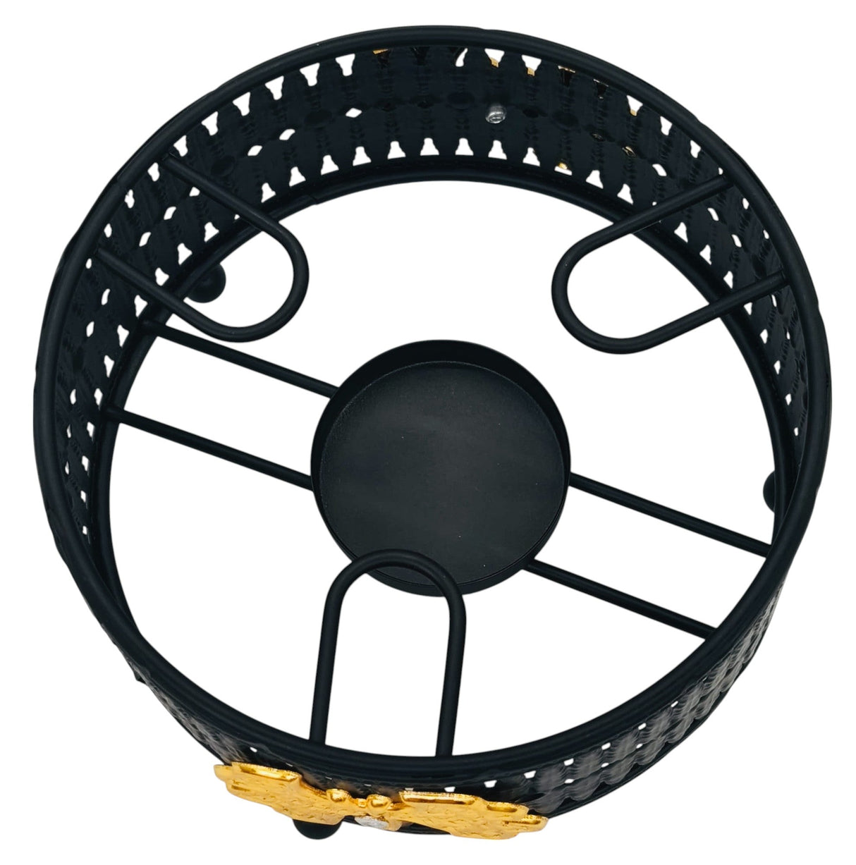 AKDC Round Metal Candle Burner 14cm*7cm, Black - Al Kabayel Discount CentreAKDC Round Metal Candle Burner 14cm*7cm, BlackHome Décor AccentsAKDCAl Kabayel Discount Centre