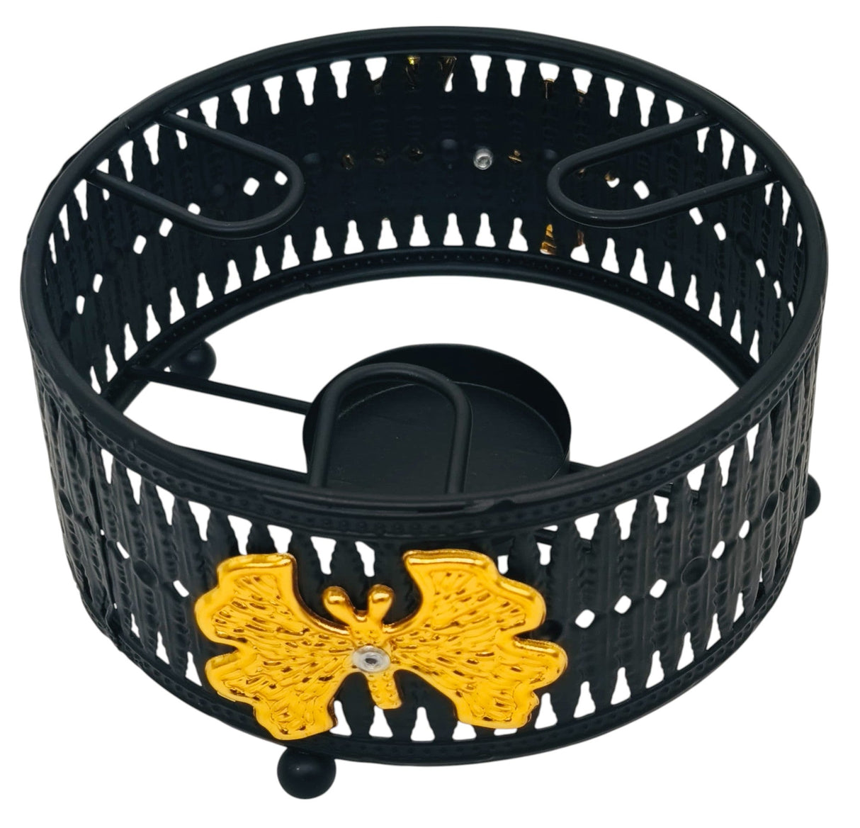 AKDC Round Metal Candle Burner 14cm*7cm, Black - Al Kabayel Discount CentreAKDC Round Metal Candle Burner 14cm*7cm, BlackHome Décor AccentsAKDCAl Kabayel Discount Centre