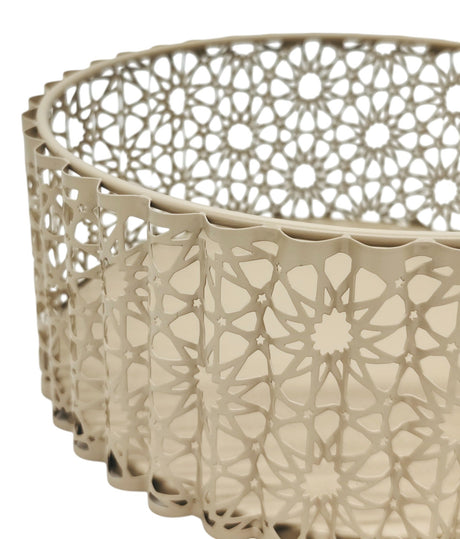 AKDC Round Metal Candy Tray 25cm*9cm, Beige - Al Kabayel Discount CentreAKDC Round Metal Candy Tray 25cm*9cm, BeigeServing TraysAKDCAl Kabayel Discount Centre