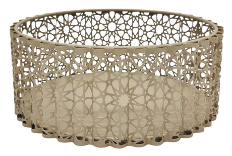 AKDC Round Metal Candy Tray 25cm*9cm, Beige - Al Kabayel Discount CentreAKDC Round Metal Candy Tray 25cm*9cm, BeigeServing TraysAKDCAl Kabayel Discount Centre
