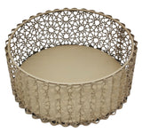 AKDC Round Metal Candy Tray 25cm*9cm, Beige - Al Kabayel Discount CentreAKDC Round Metal Candy Tray 25cm*9cm, BeigeServing TraysAKDCAl Kabayel Discount Centre