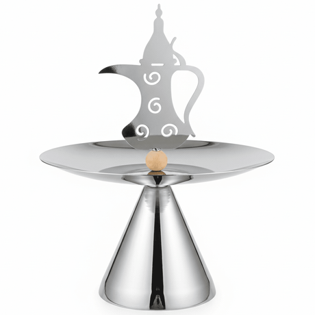 AKDC Round Metal Candy Tray with Arabic Design – Luxury Decorative Serving Tray for Traditional & Modern Tables – 30 cm - Al Kabayel Discount CentreAKDC Round Metal Candy Tray with Arabic Design – Luxury Decorative Serving Tray for Traditional & Modern Tables – 30 cmServing TraysAKDCAl Kabayel Discount Centre