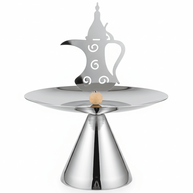 AKDC Round Metal Candy Tray with Arabic Design – Luxury Decorative Serving Tray for Traditional & Modern Tables – 30 cm - Al Kabayel Discount CentreAKDC Round Metal Candy Tray with Arabic Design – Luxury Decorative Serving Tray for Traditional & Modern Tables – 30 cmServing TraysAKDCAl Kabayel Discount Centre