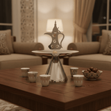 AKDC Round Metal Candy Tray with Arabic Design – Luxury Decorative Serving Tray for Traditional & Modern Tables – 30 cm - Al Kabayel Discount CentreAKDC Round Metal Candy Tray with Arabic Design – Luxury Decorative Serving Tray for Traditional & Modern Tables – 30 cmServing TraysAKDCAl Kabayel Discount Centre