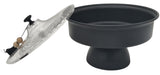 AKDC Round Metal Footed Candy Bowl with Transparent Lid 18cm*21cm, Black - Al Kabayel Discount CentreAKDC Round Metal Footed Candy Bowl with Transparent Lid 18cm*21cm, BlackBowlsAKDCAl Kabayel Discount Centre