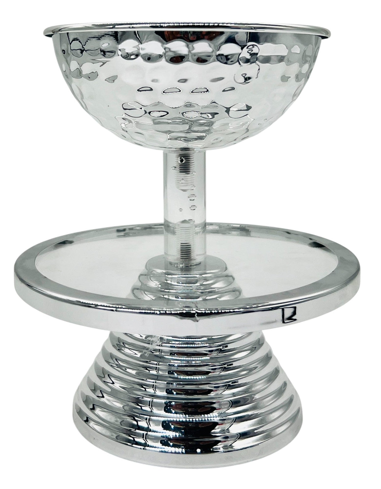 AKDC Round Metal Footed Desert Tray/Bowl 16cm*17.5, Silver - Al Kabayel Discount CentreAKDC Round Metal Footed Desert Tray/Bowl 16cm*17.5, SilverBowlsAKDCAl Kabayel Discount Centre