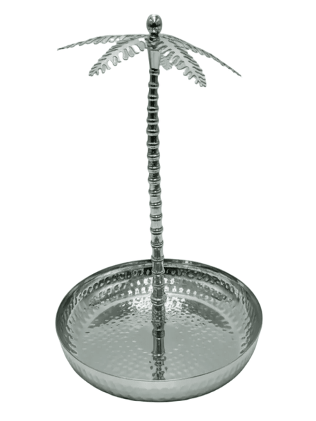 AKDC Round Metal Serving Tray – Elegant Silver Finish, Multipurpose Tray for Dining & Décor, 24 × 29 cm - Al Kabayel Discount CentreAKDC Round Metal Serving Tray – Elegant Silver Finish, Multipurpose Tray for Dining & Décor, 24 × 29 cmServing TraysAKDCAl Kabayel Discount Centre