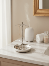 AKDC Round Metal Serving Tray – Elegant Silver Finish, Multipurpose Tray for Dining & Décor, 24 × 29 cm - Al Kabayel Discount CentreAKDC Round Metal Serving Tray – Elegant Silver Finish, Multipurpose Tray for Dining & Décor, 24 × 29 cmServing TraysAKDCAl Kabayel Discount Centre